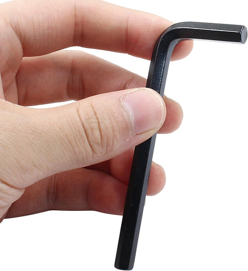 6mm Hex Key Wrench, Allen key Wrench, 10Pcs L Shaped Wrench, Hex Key Hexagon Head Replacement, Small Hex Wrench for Repairing Bike, Furniture(Blac...