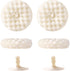 4-Pack Kitchen Dish Sponges with Two Suction Cup Holders - Dual-Sided Scrubbers for Non-Scratch Cleaning, Absorbent and Quick Drying...