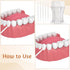 200Pcs Brushpicks 2-in-1 Interdental Brushes Toothpicks for Teeth Portable Soft Bristle Floss Picks in Clear Plastic Storage Box Double Sided Part...