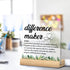 Difference Maker Gifts, Thank You Gifts for Coworker Leader Boss Mentor Employee Mom, Difference Maker Definition Clear Desk Decorative Sign Desk ...