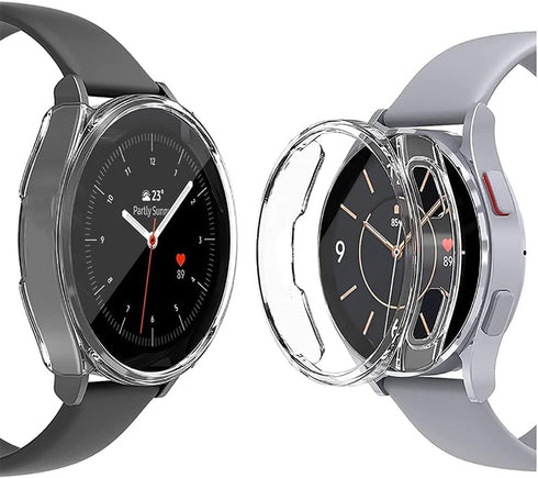 Case with Screen Protector Compatible with Samsung Galaxy Watch 4 Bluetooth Version 44mm, Scratch-Free Soft TPU Full-Cover Ultra-Thin Protective C...