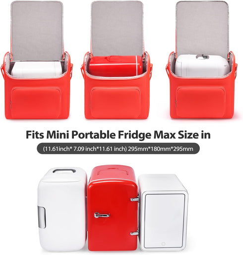 Case for Mini Fridge,Case Compatible with Portable Car Refrigerator/Makeup Fridge,Protective Case Suitable for Mini Portable Compact for Bedroom,O...