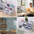Desk Organizer Trapezoid Remote Control Holder Creative Tabletop Organizer for Study Office Living Room Dresser...