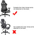 BTSKY Ergonomic Office Computer Game Chair Slipcovers Stretchy Polyester Covers for Reclining Racing Gaming Gaming Chair Black (No Chair)...