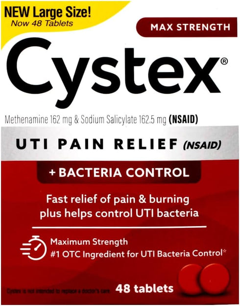 Cystex Plus Urinary Pain Relief Tablets 40 ea...