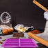 Large Rectangle Silicone Mold 2 PCS 8-Cavity Granola Bar Nutrition Cereal Bar Moulds Baking Pan for Energy Bar Chocolate Truffles Muffin Brownie C...
