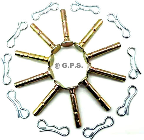 Gavin parts shop 738-04124A Shear Pins & 714-04040 Cotter Pins for MTD Cub Cadet Snow Blower 10 Set (0.25" x 1.5")...