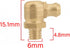 M6 x 1mm Brass Hydraulic Grease Fitting, 90 Degrees, 10Pcs...
