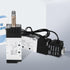 1/8” NPT Solenoid Valve DC 12V Single Coil Pilot Operated Motorized 2-Position 5-Way Connection Type Pneumatic Solenoid Valve(4V110-06 1/8”NPT,Out...