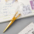 Gold Scissors 6.3 ", Craft Scissors with Stainless Steel Blade with Acrylic Clear Handle, All Purpose Office Scissors for Teachers, Cutting Shears...