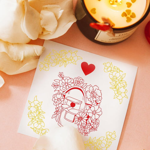 Door Fence Landscape Clear Stamps Large Size Flower Bird Cage Silicone Stamp Garden Blooming Scenery Stamps for Card Making DIY Scrapbooking Photo...