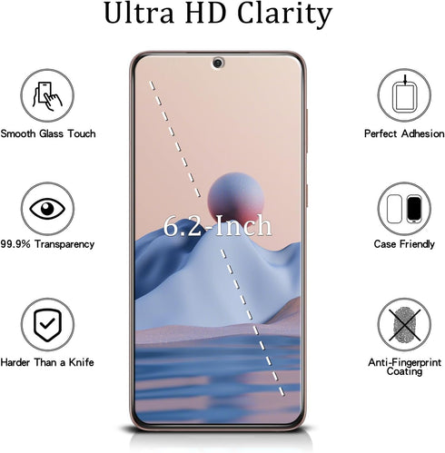 MAYtobe [2-Pack Privacy Screen Protector Designed for Samsung Galaxy S21 Tempered Glass,Support Fingerprint Unlocking, No Bubbles, Anti Scratch, E...