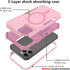 Tksafy for iPhone 13 Pro Max case Compatible MagSafe, Heavy duty Shockproof Protective Three Layers Phone Bumper Cover with Full Body Rubber Armor...