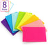 8 Pads Lined Sticky Notes 4x6 Sticky Notes with Lines Self-Stick Note Pads 8 Bright Multi Colors, 35 Sheet/Pad...