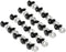 20Pcs Black Plastic Safety Eyes with Washers, Craft Eyes, for Crochet, Puppet, Plush, Stuffed Animals Making, 12mm...