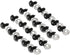 20Pcs Black Plastic Safety Eyes with Washers, Craft Eyes, for Crochet, Puppet, Plush, Stuffed Animals Making, 12mm...