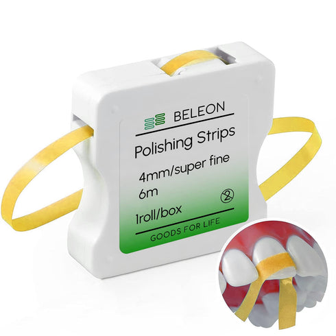 BELEON Dental Polishing Strips - Tooth Polisher Dental File for Teeth Sanding Grinding Deep Teeth Cleaning Tool Tooth Polish Abrasive Strip Oral C...
