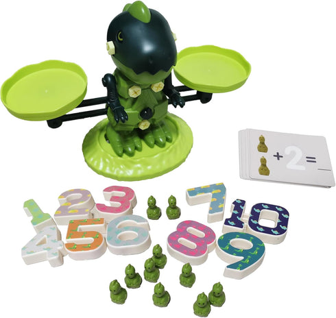 Balance Counting Toys, Dinosaur Math Game for Boys Girls Number Learning Toy Birthday Gifts for 3 4 5 6 Year Old Educational Toys Games for Kinder...