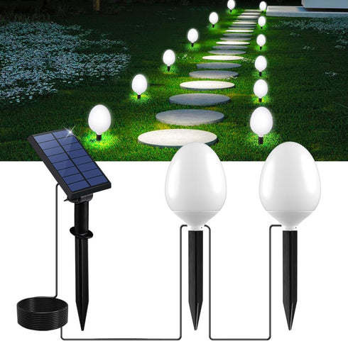 Solar Pathway Lights Outdoor, Landscape Path Lights Solar Powered Waterproof IP67 Dusk to Dawn Solar Globe Lights for Outside Garden Walkway Lawn ...