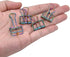 Binder Clips Premium Wire Clips Fancy Rainbow Colors Hollow Paper Clips - Pack of 15...