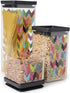 French Bull Ziggy Plastic BPA Free Leak-Proof Cereal and Dry Food Storage Container with Lid-Pantry, Kitchen, Snacks, Airtight, Stackable, Organiz...
