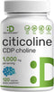 DEAL SUPPLEMENT Citicoline CDP Choline, 1,000mg Per Serving, 120 Capsules – Extra Strength Choline Supplements – Nootropic B Vitamin Properties – ...