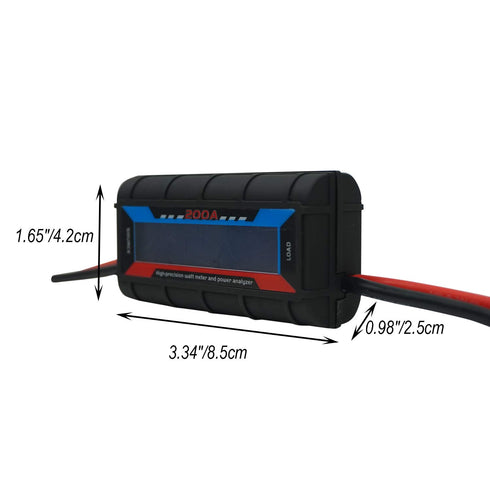 200A RC Watt Meter, High Precision Power Analyzer, DC 0-60V Volt Amp Watt Checker Tester, with Digital LCD Screen- for Voltage(V) Current(A) Power...