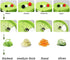 5 in1 Handheld Spiralizer Vegetable Slicer, Green, Plastic, ABS, Stainless Steel...