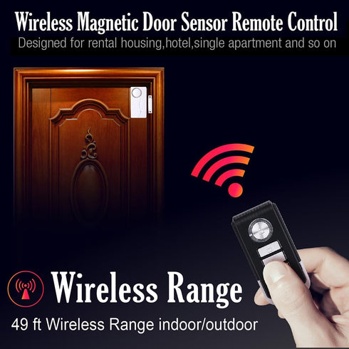 Door Alarm Sensor, Window Door Security Alarm with Remote, Door Alarm for Home Security& Kids Safety, Door Window Alarm Sensor, Home Security Syst...