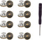8 Sets Replacement Jean Buttons,No Sew Removable Metal Button for Jeans,17mm Button Repair Kit with Screwdriver in Plastic Storage Box.Fit for Any...