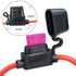 MUYI Inline Fuse Holder - 10ga & 12v Waterproof Adaptor with 40AMP ATC Fuses...
