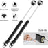 2 Pack 100N/22.5lb Gas Strut, 10in Gas Struts for Cabinets Heavy Lid, Gas Spring for Lift Support Hydraulic Hinges for Toy Box, Truck Door Hinges ...