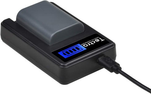 2-Pack NB-2L NB-2LH Battery + Rapid LCD Display USB Charger for Canon PowerShot G7 G9 S30 S40 S45 S50 S60 S70 S80 DC410 DC420 VIXIA HF R10 HF R100...
