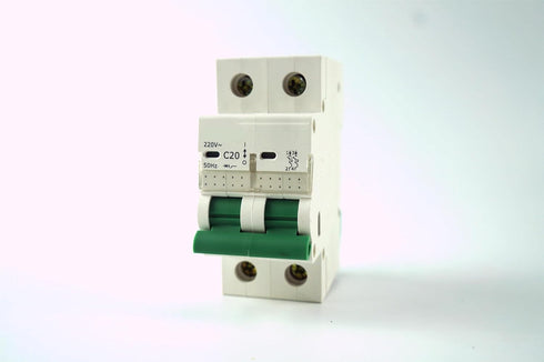 Premium 2 Pole High-Breaking Miniature Circuit Breaker Series for Reliable Electrical Safety and Performance (ISL-CB2P-20A)...