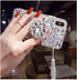 Aikukiki Case for Galaxy A25 5G,Galaxy A25 5G Case,Diamond Kickstand 3D Handmade Bling Diamond Glitter Girls Women with Strap Rope Protect Phone C...