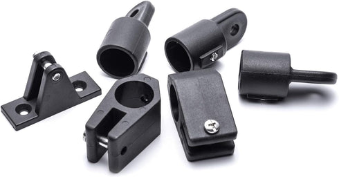 Boat Bimini Top 7/8 Inch Hardware,Marine 3 Bow Bimini Top Nylon Fittings,Awning Hardware 12 Set Accessories,Include 4 Pcs Boat Jaw Slide,6 Pcs Eye...