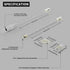 PAUTIX 5mm Connectors for 2-pin COB LED Strip Light,2pcs Gapless Connectors,2pcs L-Shaped Connectors,2pcs Dual End Strip Connectors,2pcs Strip to ...