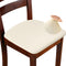 Chair Seat Covers set of 4 Stretch Off white Chair Covers for Dining Room Square Removable Washable Chair Protector Seat Cushion Slipcovers for Ki...