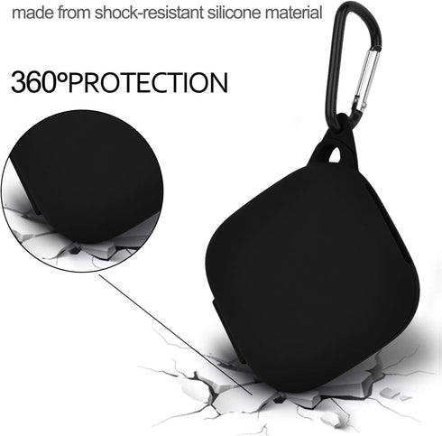Compatible with Powerbeats Pro Case Cover,Anti-Lost & Shockproof Easy Carrying Silicone Case Accessories with Keychain and Soft Portable Storage T...