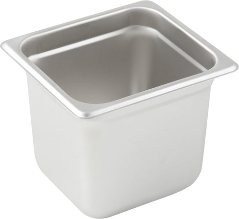Winco SPJL-606 Anti-Jamming Steam Pan, 44202 by 6-Inch, Standard Weight,Stainless Steel,Medium...