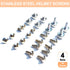 24 Pcs Stainless Steel Helmet Visor Screws, Hockey Helmet Repair Kit, Football Visor Clips, Universal Baseball Helmet Hardware Replacement Parts f...