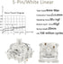 Gateron G Pro 3.0 White Switches for Mechanical Keyboard,5-Pin 38gf Linear/Pre Lubed/Pin Stronger/Silent/RGB Switches(36pcs,White,5-Pin)...