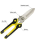 Aviation Tin Snips 9 Inch Heavy Duty Metal Cutter, Straight Shears with Stainless Steel Blade & Comfort Grips, Multifunction Cutting of Branches, ...