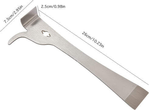 Stainless Steel Multifunctional Beekeeping Tool - Thumb Bee Honey Knife and Hive Scraper for Beekeepers...