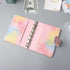 Pink PU Leather Budget Binder Cover, for A7 6-Ring Money Organizer Budgeting Refillable Loose Leaf Receipt Binder Notebook Bookmark Planner Book w...