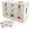 9 Mini Drawer Sticker Storage Organizer, Desk Craft Organizer with Drawers, Small Desktop Drawer Storage Organizer Removable, Plastic Organizer Bo...