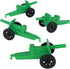 TimMee M3 ARTILLERY - Green 4pc Plastic Army Men Cannon Playset - Made in USA...