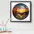 Stamped Cross Stitch Kits - Flower Mountain Sun Landscape Counted Cross Stitch Kits for Beginners Adults,11 CT Patterns Dimensions Embroidery Kits...