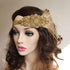 Asooll 1920s Feather Headband Gold Vintage Crystal Flapper Headpiece Headdress Prom Head Accessories for Women and Girls...