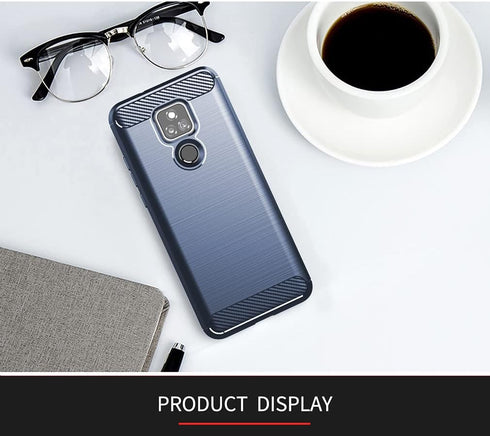 yuanming Compatible with Moto G Play 2021 Case,with HD Screen Protector,Shock-Absorption Flexible TPU Bumper Cove Soft Rubber Protective Case for ...